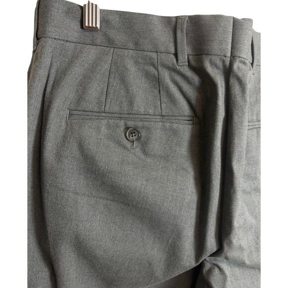 Express Agent 33 x 30 Slim Fit Dress Pants Gray Flat Front Stretch Men NWT New - Picture 6 of 10